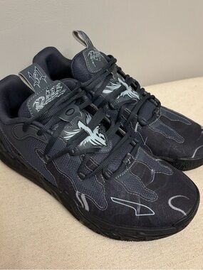 PUMA MB.03 Lo Team LaMelo Ball Black/ Strong Grey Men’s Size 8 Basketball Shoes